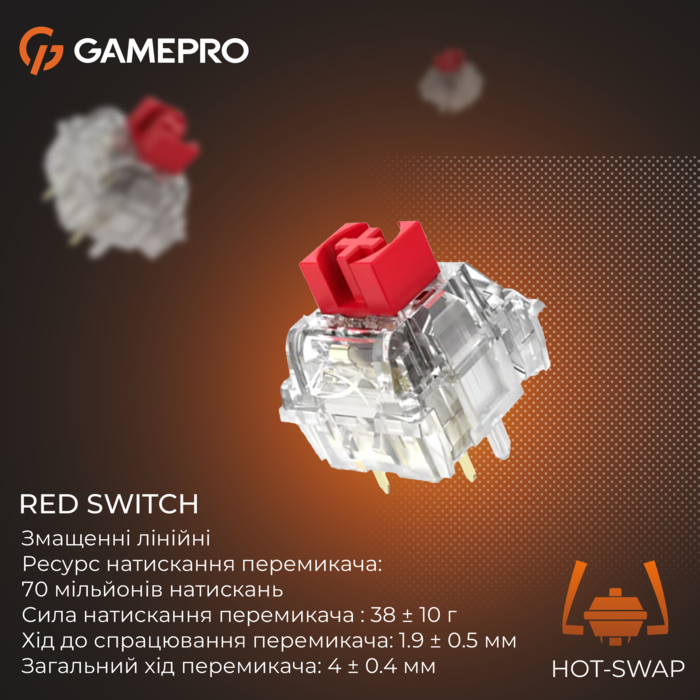 Механічна клавіатура GamePro Genesis Silverlight  (MK116)