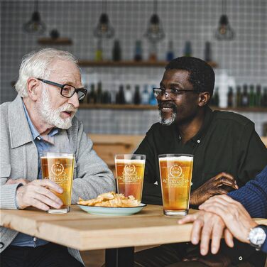 Пивний келих LIGHTEN LIFE 450 мл в дерев'яній подарунковій коробці, 1966 рік народження - ідеальний подарунок для чоловіка, тата, чоловіка на 60 років