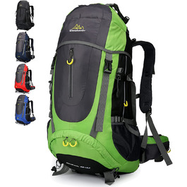 Похідний рюкзак Doshwin об'ємом 70 л, похідний рюкзак, дорожній рюкзак, похідний рюкзак, великий рюкзак для жінок і чоловіків (зелений)