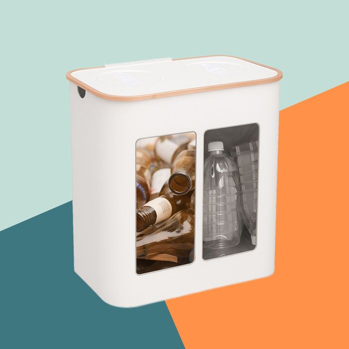 Контейнер для збору пляшок Relaxdays з двома відділеннями