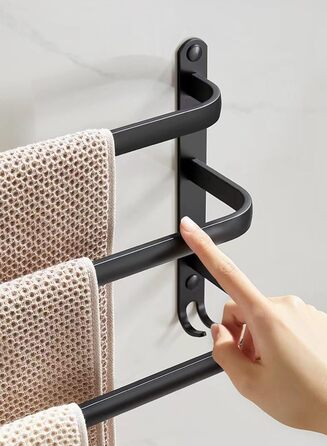 Тримач для рушників без свердління, срібний, для ванної кімнати, настінний, комплект аксесуарів, для кухні, 60 см