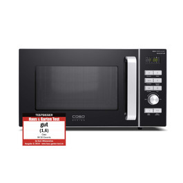 Мікрохвильова піч CASO MI 30 Ceramic Inverter, 30 л, 1000 Вт, нержавіюча сталь, срібляста - Переможець тесту Haus & Garten