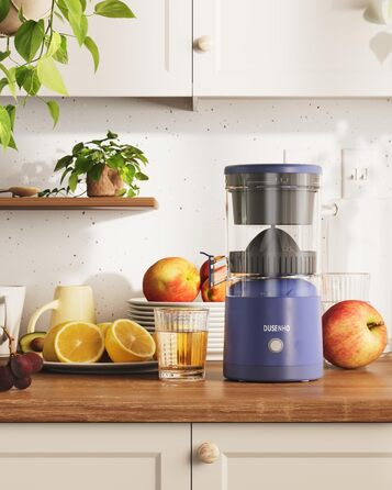 Електрична прес для цитрусових: соковитискач для апельсинів, лимонів та інших цитрусових (фіолетовий)