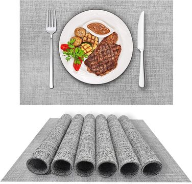 Набір тканинних серветок DACHUI (8 шт.) - сірий, водонепроникні, стійкі до високих температур, миючі, довговічні