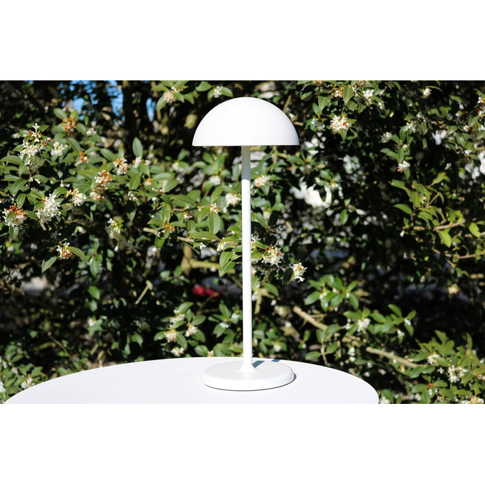 LED-лампа LUCIDE JOY - перезарядна настільна лампа для дому та вулиці, IP54, 1.5W, 3000K, біла