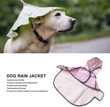 Дощовик для тварин, дощовик для собак, дощовик для собак на 4 лапи (2XL, рожевий)