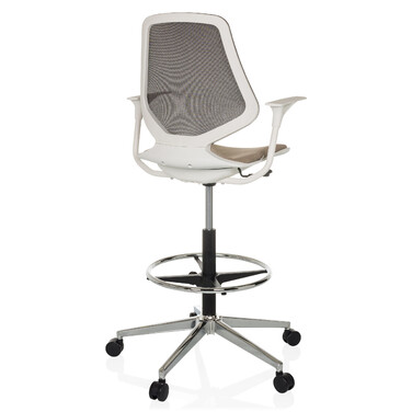 Офісне крісло / Барний стілець TOP WORK STYLE, тканина бежевого кольору, hjh OFFICE