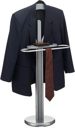 Сумка-органайзер для одягу IDIMEX Fabio з вішалкою та полицею - стійкий дворецький (сірий)