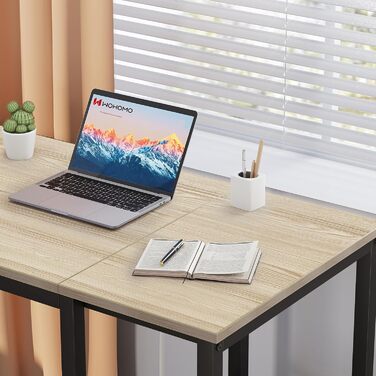 Комп'ютерний стіл WOHOMO білий 100см з місцем для зберігання, для дому та офісу, 60 x 120 см, бежевий