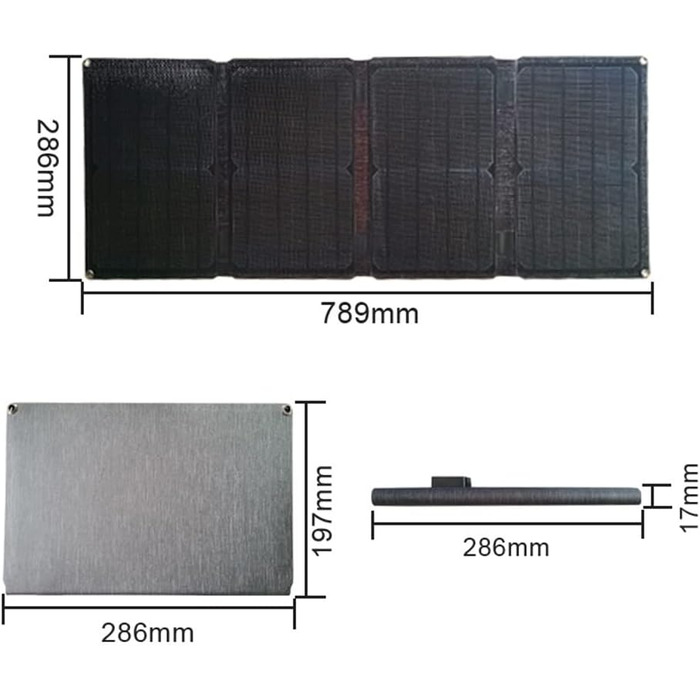 Зарядний пристрій для сонячної панелі Aublinto 30 Вт, портативний складаний сонячний зарядний пристрій з 2 портами USB Компактна монокристалічна силіконова сонячна панель для смартфона, мобільного телефону, планшета, камери Power Bank