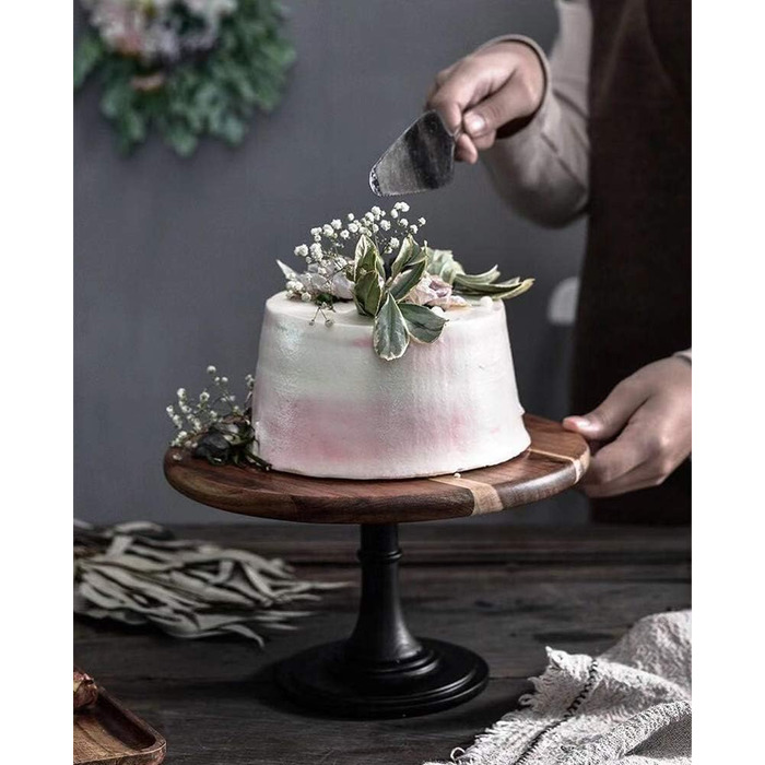 Підставка для тортів Nuptio Rustikaler: дерев'яна, діаметр 25 см, для весілля, дня народження, дитячого свята