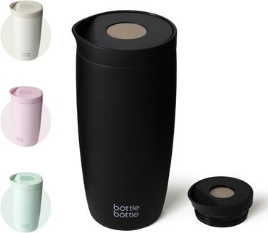 Термокружка BOTTLE Thermobecher 350 мл, 500 мл, з термоізоляцією, для кави та чаю, витоки неможливі, Easy Quick-Press, Travel Mug Classic Grande (зелений, чорний)