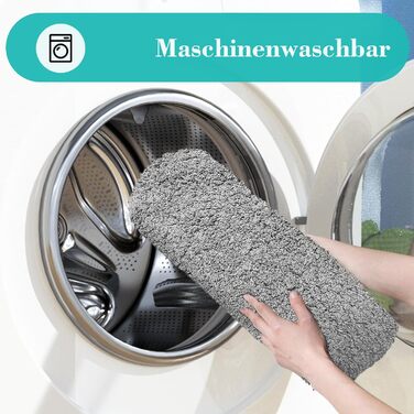 Набір килимків для ванної кімнати Digiroot (2 шт.) - неслизькі, швидковисихаючі, з м'якого ворсу, 40x60 см та 50x80 см, сірий