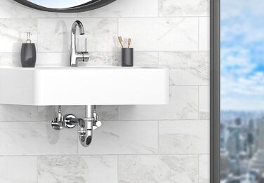 Змішувач для ванної кімнати Ibergrif з одним важелем, висота 60 мм, без висувної каналізаційної трубки. Хромований, з керамічною картриджі, без протікання, економія води, підключення 3/8