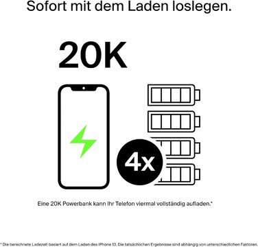 Повербанк Belkin 20K, 20 000 мАг, USB-C/USB-A, включаючи кабель, для iPhone, Galaxy, Pixel - синій