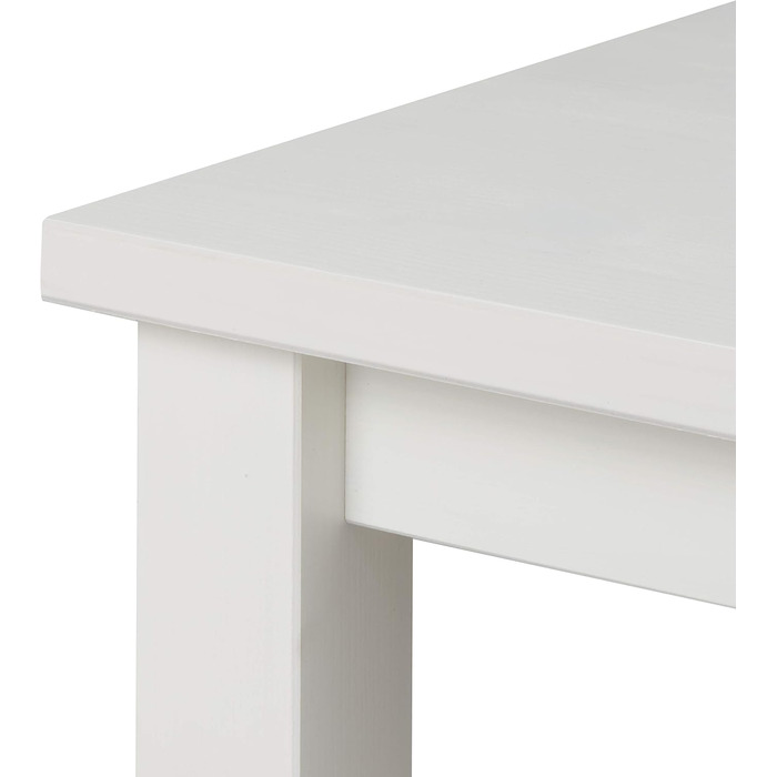 Стол журнальний/письмовий Hagge Home скандинавський, білий, 75x38x75 см
