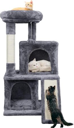 Когтеточка для котів Yaheetech Cat Tree Small Cat Tree Stable для котів з котячою печерою та кігтеточкою, темно-сіра