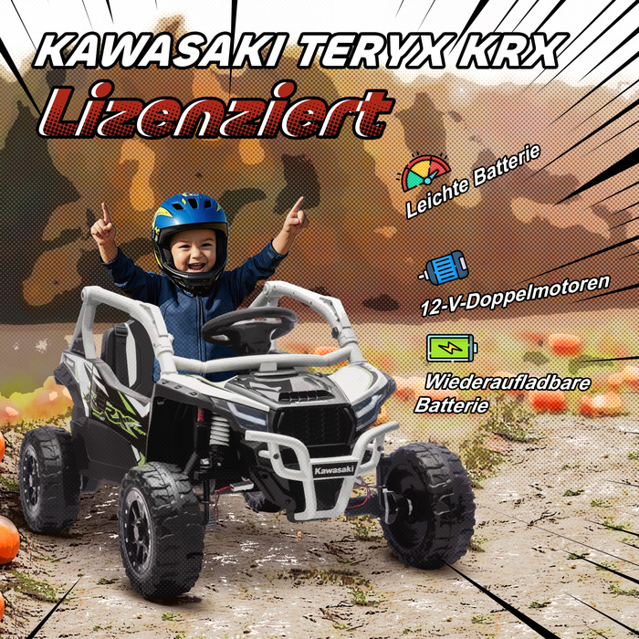 Дитячий електромобіль 12V, позашляховик, з пультом дистанційного керування, світлодіодними фарами, музикою, гудком, для дітей віком 3-8 років, сірого кольору