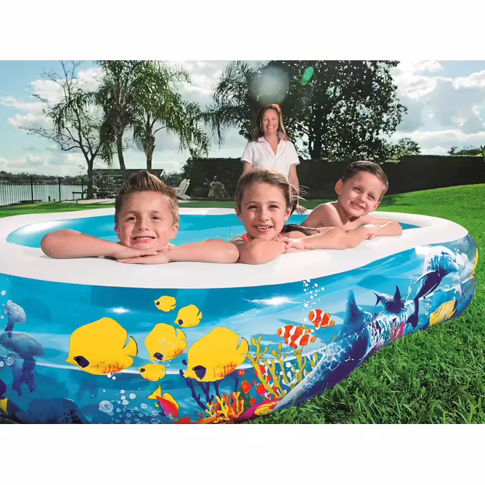 Надувний сімейний басейн Bestway Sea Ground 262x157x46 см