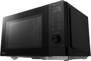 Мікрохвильова піч Panasonic NN-GD35HBGTG з грилем та функцією пару (23 л, 1000 Вт, чорна) - Комбінована мікрохвильова піч з піца-панеллю