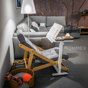 Стіл Hommex Mobidesk Duo USB White (арт. ТН-010-2 White)