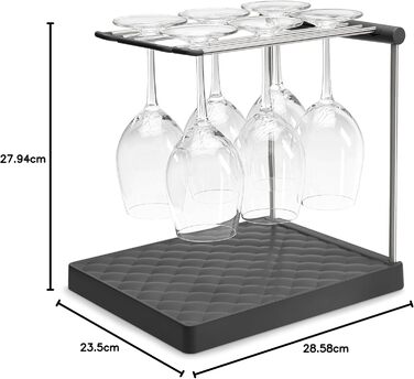 Стійка для склянок Kohler K-8628-CHR, антрацит