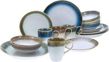 Cascade Bowls Mix Series, Набір чаш Будди 4 предмети (Color Mix, Combo Service 16 предметів), 17546