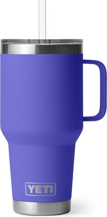 Термокружка YETI Rambler з кришкою-соломинкою, 1 л (35 oz), колір Ultra Marine Violet