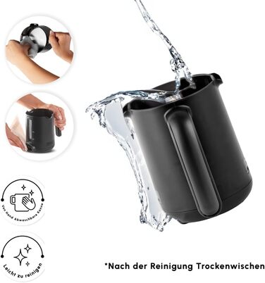 Карача Hatır Aqua: Автоматична турка для приготування кави, чорна