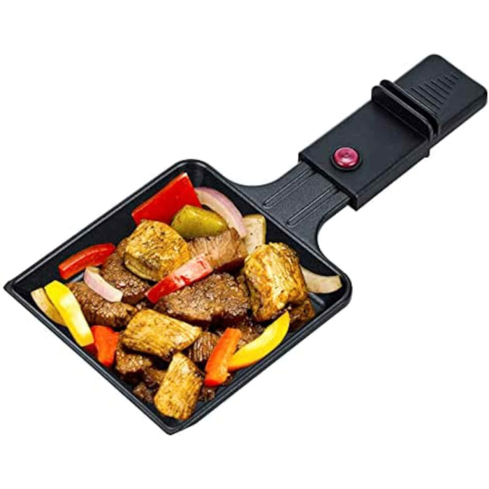 Ракулетка Melissa 16300026 з грилем для 8 осіб, 1200 Вт, регульована температура, чорний колір