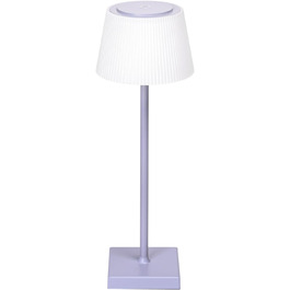 LED лампа Aigostar на акумуляторі, торшери бездротові, торшер з сенсорним керуванням, регулювання яскравості, 3 колірні температури, нічник IP54 вологостійкий для дому та саду, спальня, вітальня, ресторан, сад - (фіолетовий)