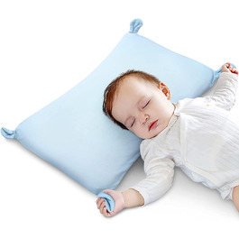 Довга дитяча подушка з кролячими вушками від 6 до 36 місяців з піни з ефектом пам'яті дихаюча подушка для новонароджених (синій