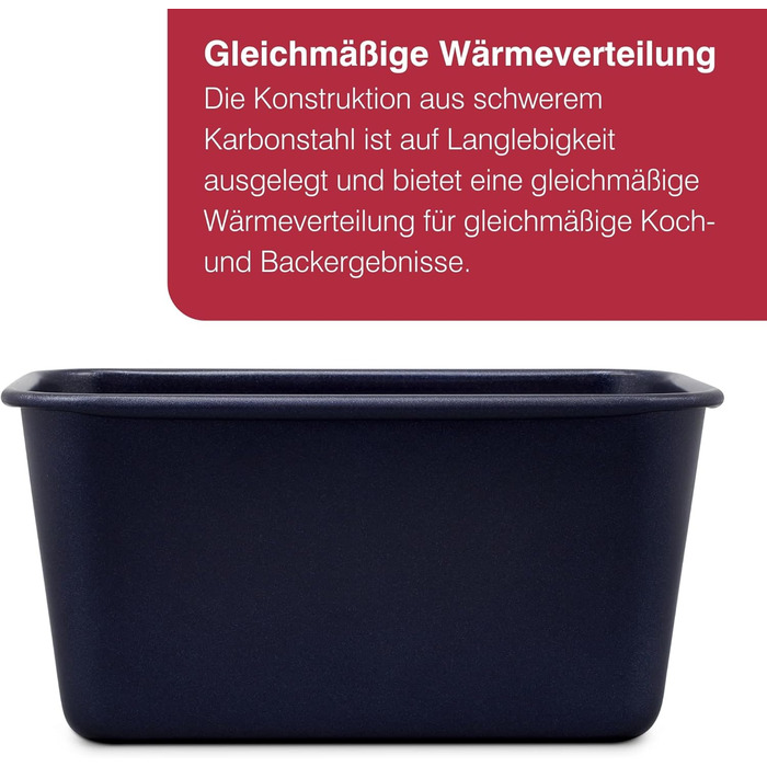 Форма для випічки Zyliss E980194 Springform, з антипригарним покриттям, нержавіюча сталь, темно-синя, з плоскою основою, для маленьких тортів, антипригарна, для посудомийної машини, 5 років гарантії