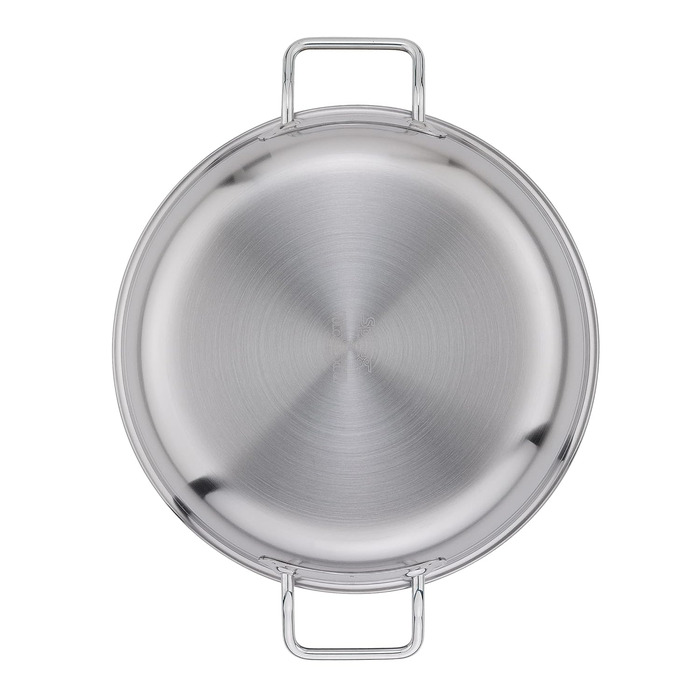 Сервірувальна сковорода XL Висота 7см Ø32см Антипригарне покриття, вкрите швейцарським гірським кришталем Стійкий до подряпин, для металевого кухонного начиння для всіх типів печей