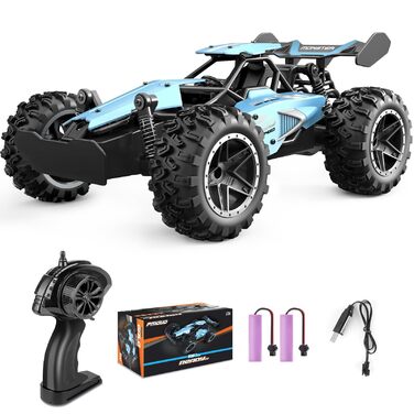 RC Автомобіль Monster Truck 1:18 2.4GHz, позашляховик, швидкість 20+ км/год, водонепроникний, синій