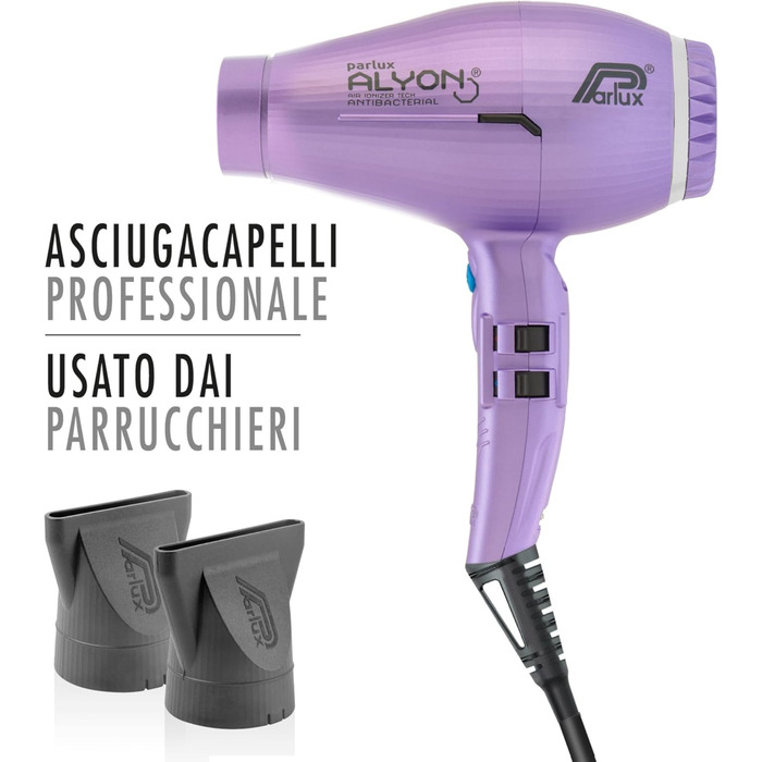 Фен Parlux Alyon Special Edition: професійний, з іонізацією, Made in Italy, фіолетовий матовий