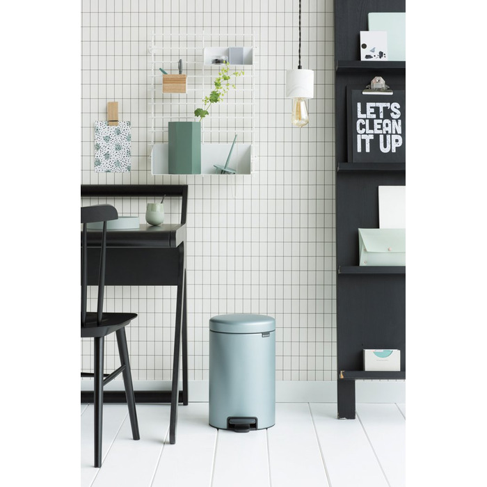 Педаль 12 л Сміттєвий контейнер Silent Mint Metallic NewIcon Brabantia