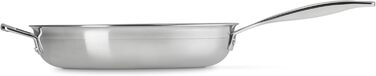 Сковорода LE CREUSET з нержавіючої сталі 28 см, Ø 28 см, для всіх типів плит (включно з індукцією) та духовки, срібна