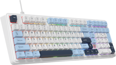 Дротова магнітна клавіатура Ajazz AK980 MAX Magnetic switches Blue White Dark Blue (AK980-MAX-M-BWD)