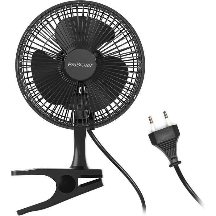 Вентилятор Pro Breeze AirFlo Standventilator 109 см з пультом та LED-дисплеєм – 2 режими, осциляція, 29 дБ, регулювання висоти, енергоефективний для спальні, офісу та дому (Чорний)