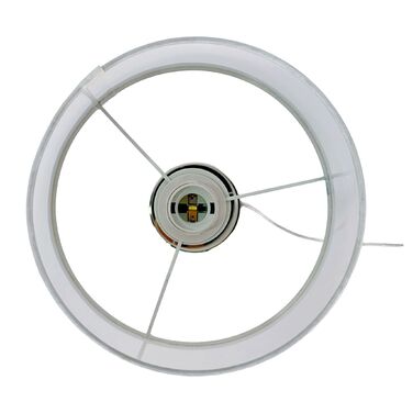 Настільна лампа Relaxdays з кришталевим декором та шовковим абажуром