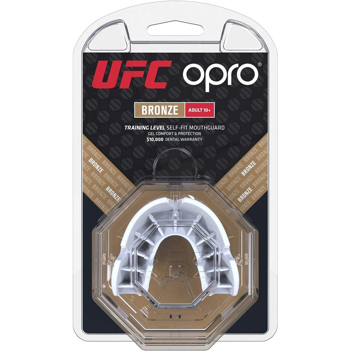 Захисні капи OPRO UFC для ММА, БДЖ, боксу та інших бойових мистецтв бронзового кольору для дорослих білого кольору.