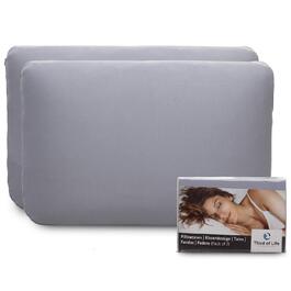 Ортопедична подушка для шиї з Memory Foam, 40x60x12 см, з бавовни, для тих, хто спить на боці, розроблена експертами, знімний чохол сірого кольору