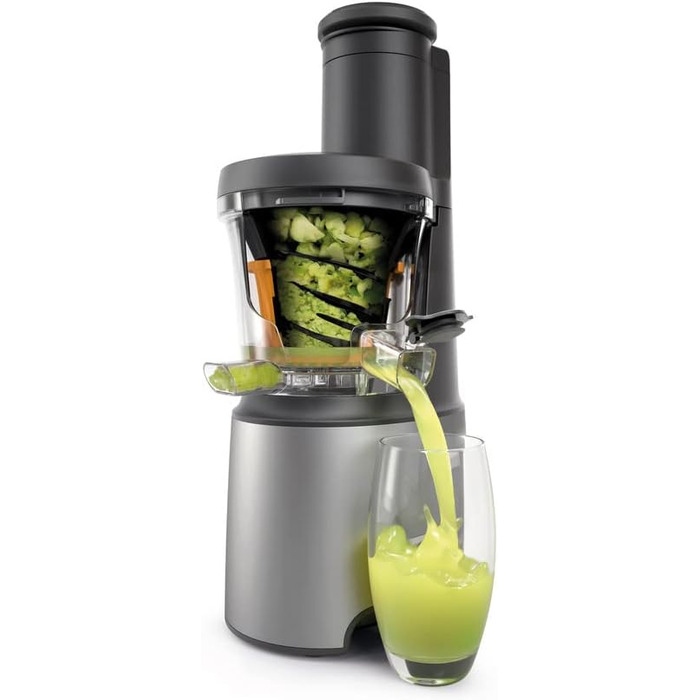 Kenwood PureJuice Pro JMP85.00SI: повільний соковитискач для свіжих соків, сріблястий