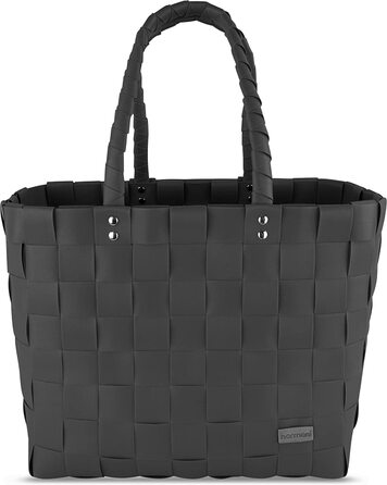 Сумка-тоут Normani Shopper Braided - Міцне пляжне крісло вінтажного стилю 38x25x28см, чорний, One size