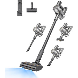 Dreame R20 Бездротовий пилосос: 190AW потужність, 90 хвилин роботи, датчик бруду, LED-дисплей, синій LED, без заплутування, для дому, шерсть тварин, килими