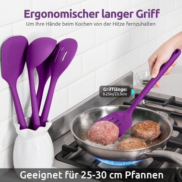 Набір кухонних аксесуарів U-Taste з силікону (5 шт.) - термостійкий, BPA-free, антипригарне покриття
