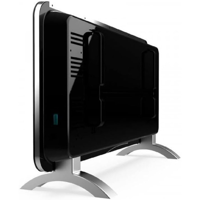 Конвектор Cecotec Ready Warm 6750 Crystal Connection з глянсовою панеллю, 2000 Вт, WiFi, термостат, таймер, підставка, для ванної кімнати (IP24), тихий, білий (чорний, 1500 Вт)