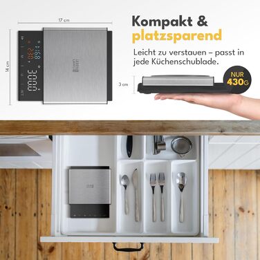 Ваги для кави LEBENLANG з таймером: точність 0.1г, для еспресо, бариста, кухні