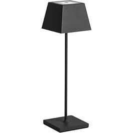 LED-лампа настільна ROSSINI ILLUMINAZIONE Siesta з USB, сенсорне управління, диммування, IP54, для внутрішнього та зовнішнього використання, 37 см, 2.2 Вт, тепле світло 2700K, 200 lm, 9 годин роботи (Чорний)